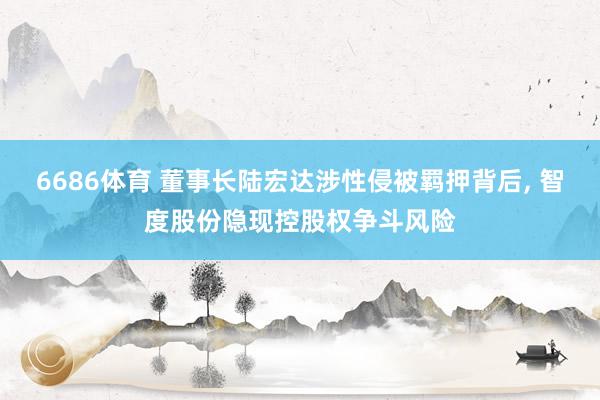6686体育 董事长陆宏达涉性侵被羁押背后, 智度股份隐现控股权争斗风险