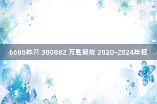 6686体育 300882 万胜智能 2020-2024年报